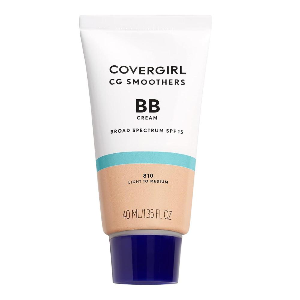imageCOVERGIRL Smoothers Lightweight BB Cream 1 Tube 135 Ounce Light to Medium 810 Skin Tones Hydrating BB Cream with SPF 21 Sun Protection Packaging May VaryLight to Medium