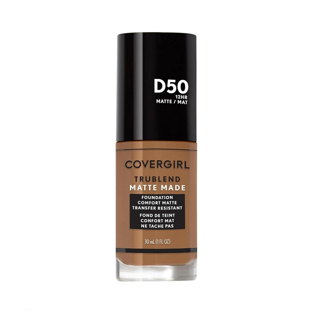 imageCOVERGIRL TruBlend Matte Made Liquid Foundation Cappuccino 1 Fl Oz Pack of 1DEEP GOLDEN