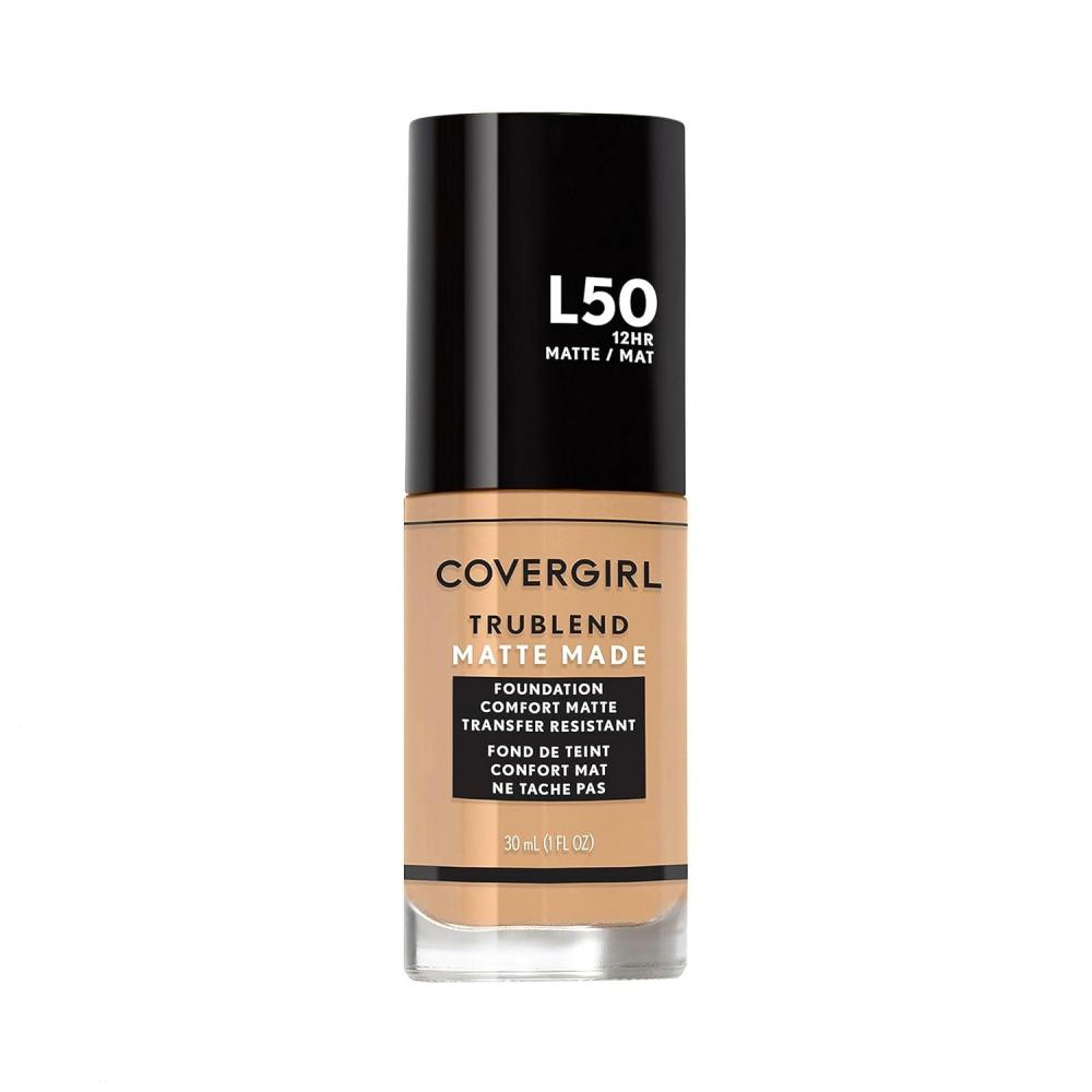 imageCOVERGIRL TruBlend Matte Made Liquid Foundation Cappuccino 1 Fl Oz Pack of 1FAIR BEIGE