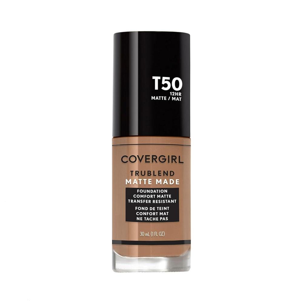 imageCOVERGIRL TruBlend Matte Made Liquid Foundation Cappuccino  1 Fl Oz Pack of 1NATURAL TAN