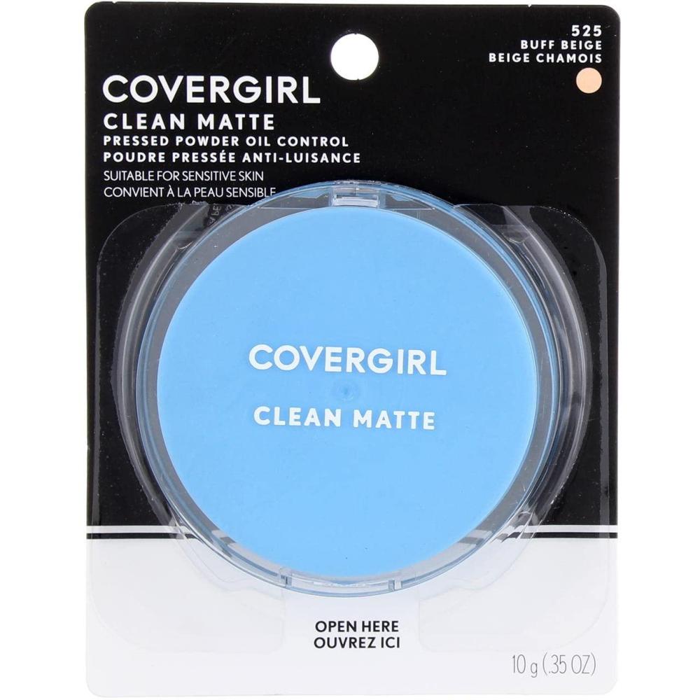 imageCoverGirl Clean Oil Control Pressed Powder Buff Beige W 525 035Ounce Pan Pack of 2
