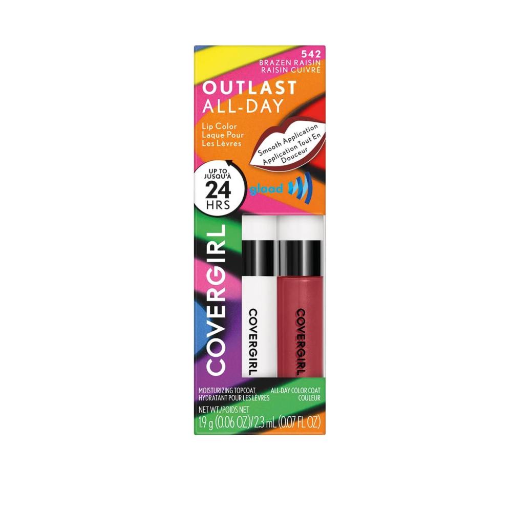 imageCoverGirl Pride Outlast AllDay Lip Color With Topcoat Brazen Raisin