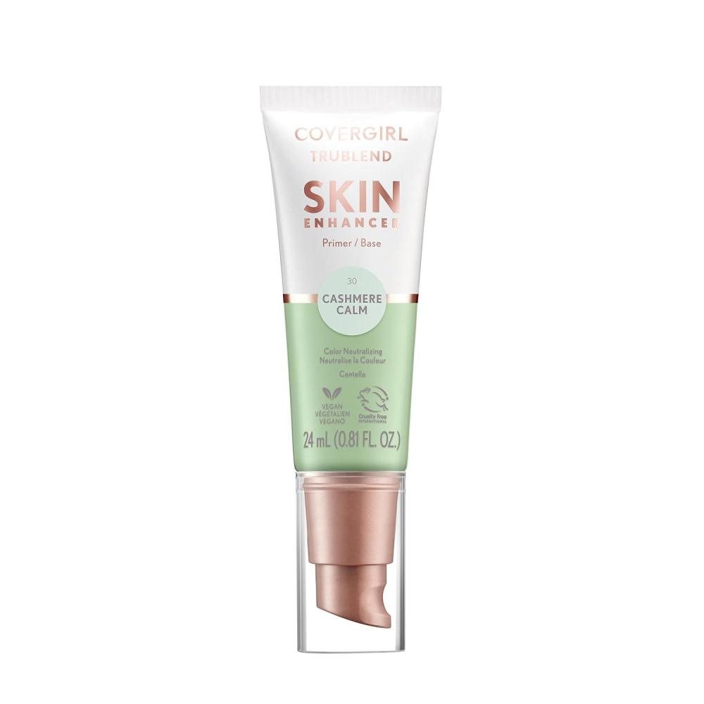 imageCoverGirl TruBlend Skin Enhancer Plush Plump Primer Plumps Dry Skin Blurs Pores Hydrating Brightening Lasts All Day 081ozCashmere Calm
