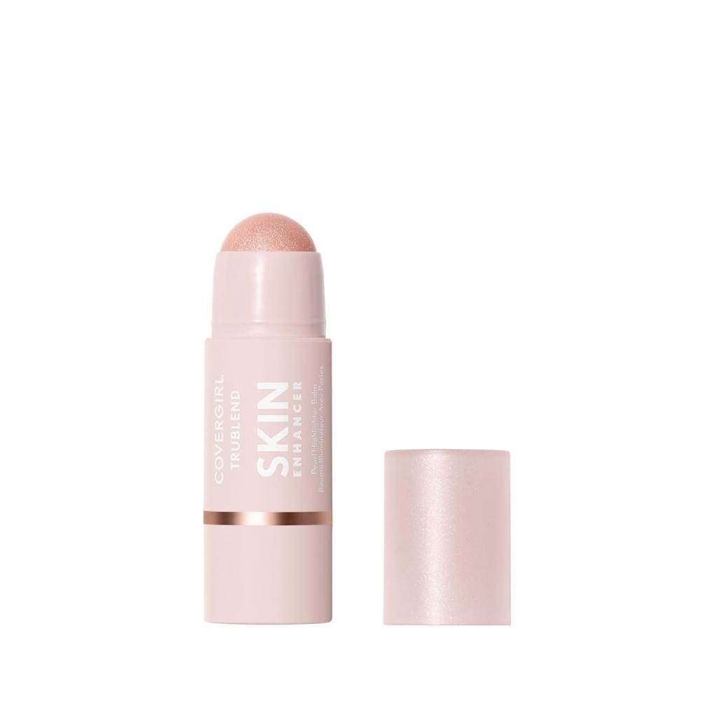 imageCoverGirl Trublend Skin Enhancer Highlighter Balm Stick 310 Moonlight Vegan Formula Easy to Use Glides on Effortlessly NonGreasy Doesnt Crease 021oz320 Rose Beam Highlighter