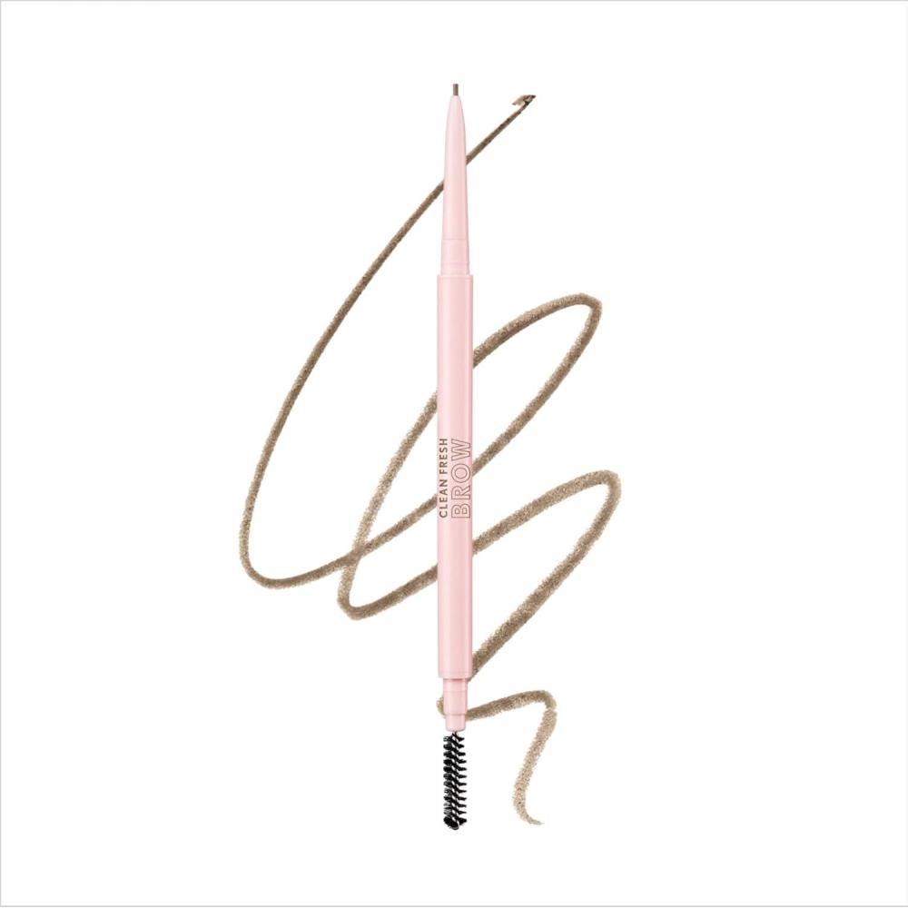 imageCovergirl Clean Fresh Brow Nano 600 Dark Brown Eyebrow Pencil UltraPrecise Tip Waterproof TransferResistant BuiltIn Spoolie Vegan Formula 0001ozBlonde