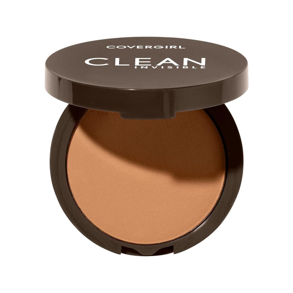 imageCovergirl Clean Invisible Pressed Powder Lightweight Breathable Vegan Formula Warm Nude 158 038oz158 Warm Nude