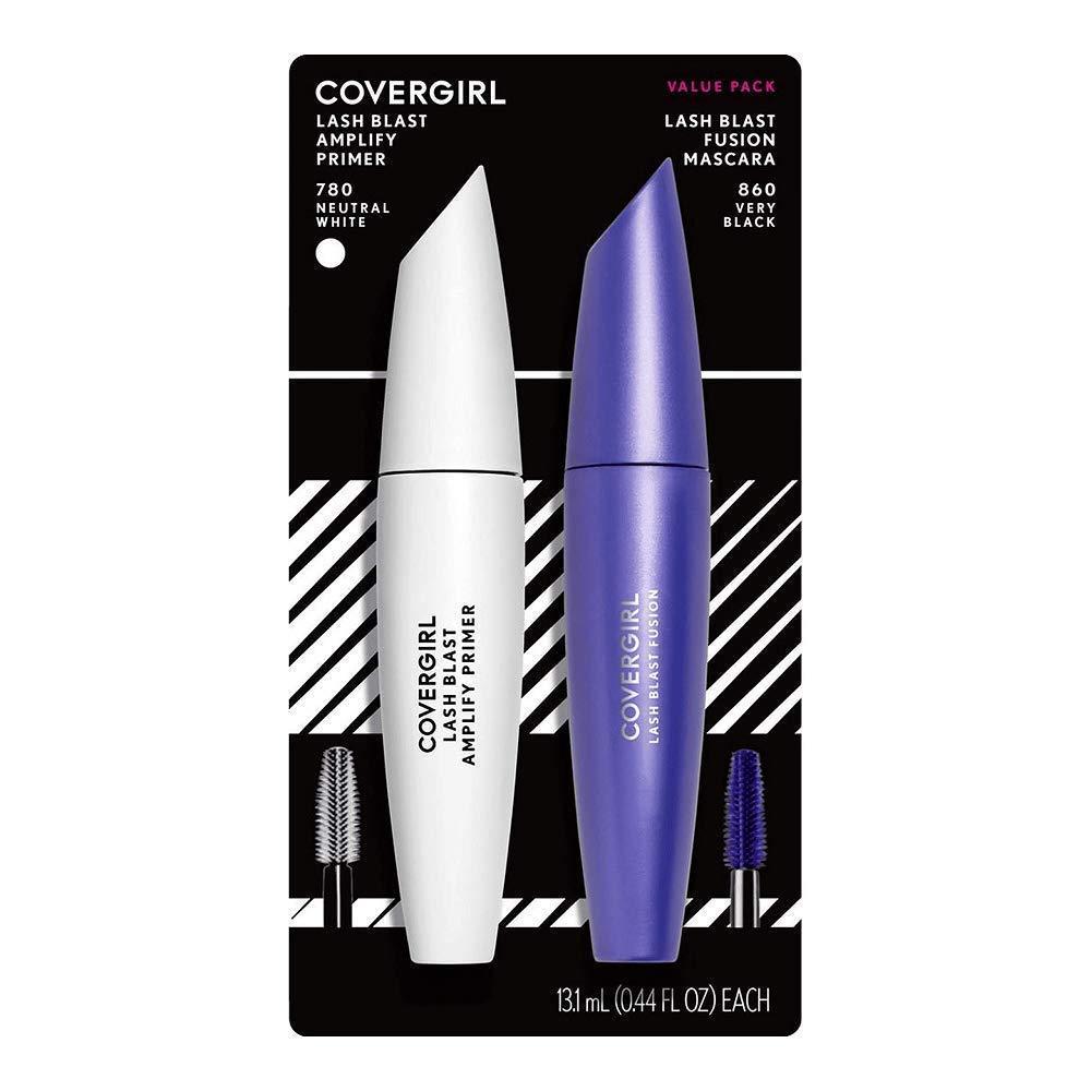 imageCovergirl Lash Blast Fusion Mascara Very BlackBundle 860 Very Black 780 Neutral White Primer
