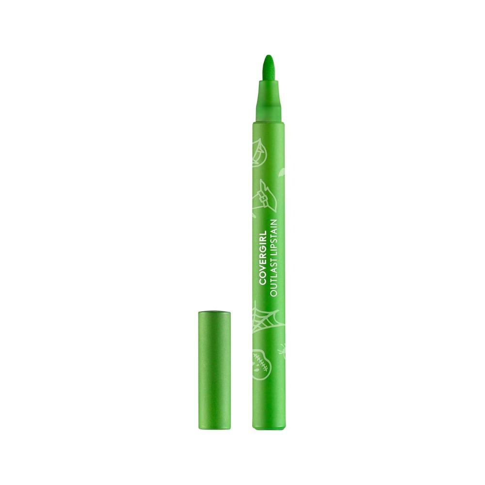 imageCovergirl Outlast 05 AllStar Lipstain Smooth Application Precise PenLike Tip TransferProof Satin Stained Finish Vegan Formula 006oz92 ZomBean