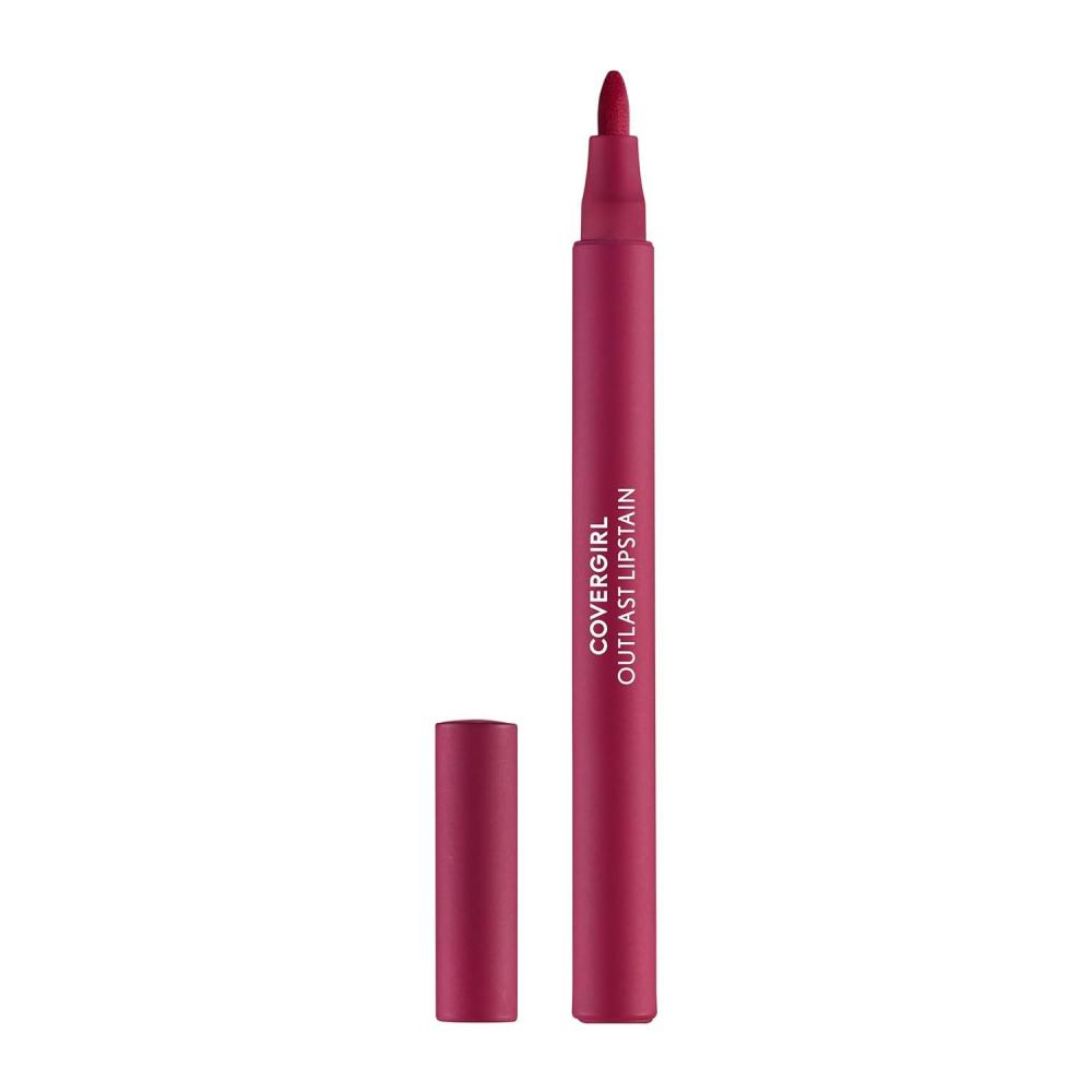 imageCovergirl Outlast 45 Brazen Raisin Lipstain Smooth Application Precise PenLike Tip TransferProof Satin Stained Finish Vegan Formula 006oz05 AllStar