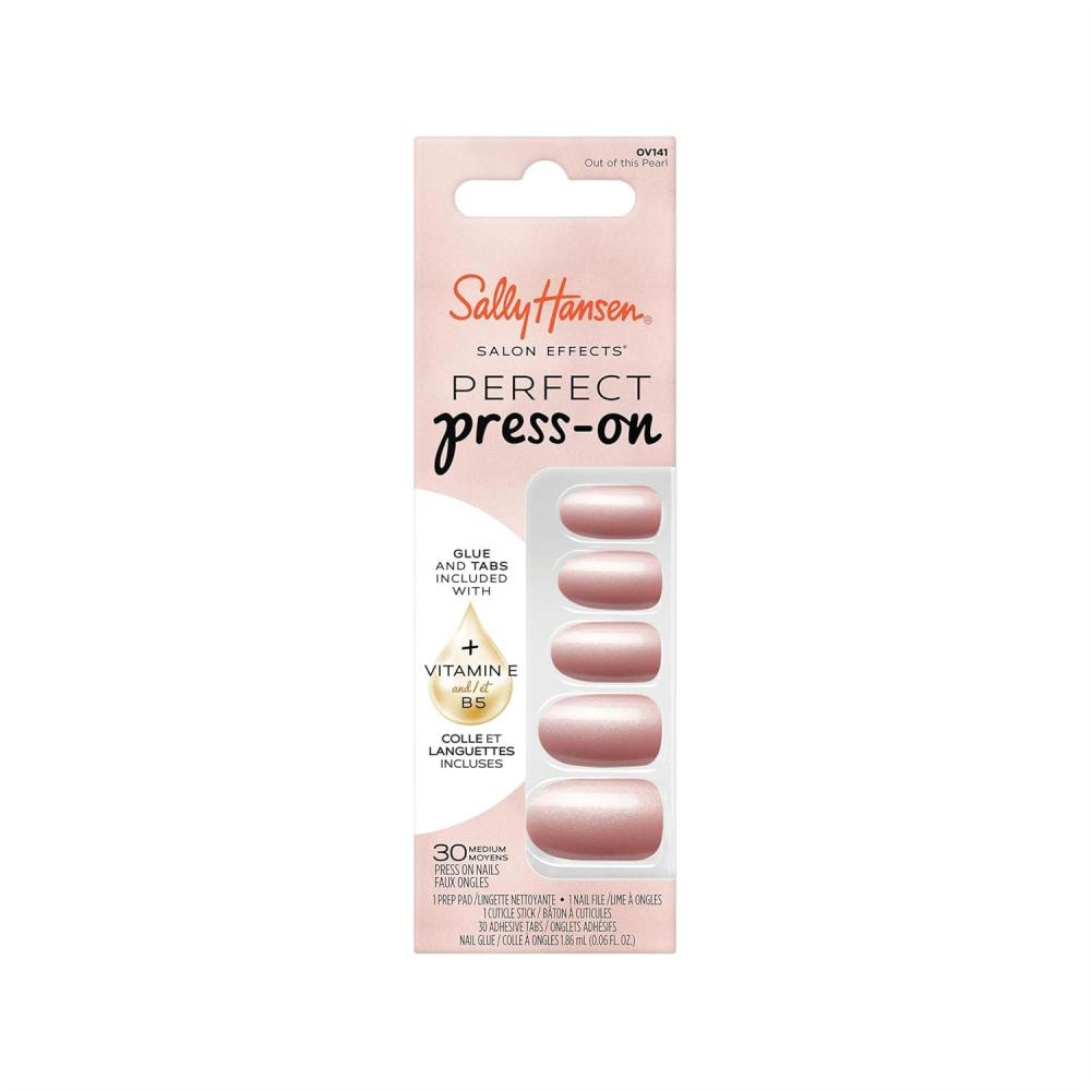 imageSally Hansen InstaDri x Stranger Things Perfect PressOns The Final BattleOval Nails  Out Of This Pearl