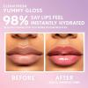 COVERGIRL Clean Fresh Yummy Gloss – Lip Gloss, Sheer, Natural Scents, Vegan Formula – Peach Out!(400 Glamingo Pink)