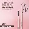 Covergirl Clean Fresh Brow Nano, 600 Dark Brown, Eyebrow Pencil, Ultra-Precise Tip, Waterproof, Transfer-Resistant, Built-In Spoolie, Vegan Formula, 0.001oz(Black Brown)