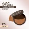 Covergirl Clean Invisible Pressed Powder, Lightweight, Breathable, Vegan Formula, Warm Nude 158, 0.38oz(165 Tawny)