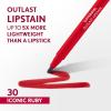 Covergirl Outlast, 45 Brazen Raisin, Lipstain, Smooth Application, Precise Pen-Like Tip, Transfer-Proof, Satin Stained Finish, Vegan Formula, 0.06oz(30 Iconic Ruby)