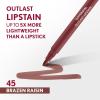 Covergirl Outlast, 45 Brazen Raisin, Lipstain, Smooth Application, Precise Pen-Like Tip, Transfer-Proof, Satin Stained Finish, Vegan Formula, 0.06oz(45 Brazen Raisin)