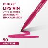 Covergirl Outlast, 45 Brazen Raisin, Lipstain, Smooth Application, Precise Pen-Like Tip, Transfer-Proof, Satin Stained Finish, Vegan Formula, 0.06oz(50 Heat Wave)