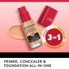 Covergirl Outlast Extreme Wear 3-in-1 Full Coverage Liquid Foundation, SPF 18 Sunscreen, Fair Ivory, 1 Fl. Oz.(Cappuccino)