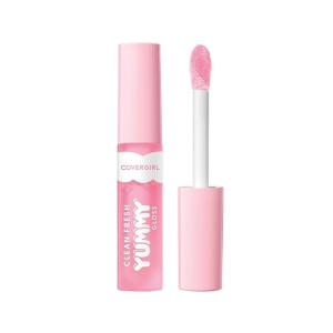 COVERGIRL Clean Fresh Yummy Lip Gloss, Sheer, Natural Scents, Vegan Formula – 200 Laugh-Vender, 0.33 fl oz(150 Sugar Poppy)