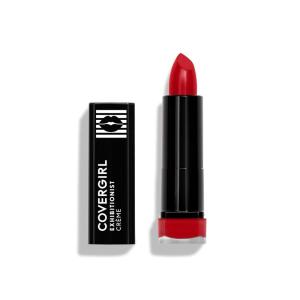 COVERGIRL Exhibitionist Lipstick Cream, Sweetheart Blush 390, Lipstick Tube 0.12 OZ (Pack of 1)(Real Red)
