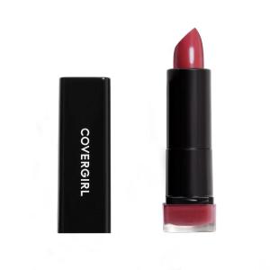 COVERGIRL Exhibitionist Lipstick Cream, Sweetheart Blush 390, Lipstick Tube 0.12 OZ (Pack of 1)(Seduce Scarlet)