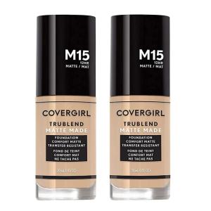 COVERGIRL TruBlend Matte Made Liquid Foundation, Cappuccino , 1 Fl Oz (Pack of 1)(BUFF BEIGE)