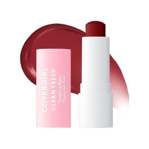 CoverGirl Clean Fresh Tinted Lip Balm, Vegan Formula, Hydrating, Natural Finish, Cherry-Ish You, 1 Count(600 – Bliss You Berry)