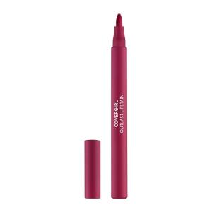 Covergirl Outlast, 45 Brazen Raisin, Lipstain, Smooth Application, Precise Pen-Like Tip, Transfer-Proof, Satin Stained Finish, Vegan Formula, 0.06oz(05 All-Star)