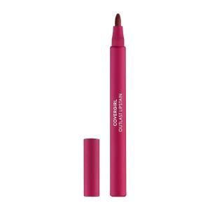 Covergirl Outlast, 45 Brazen Raisin, Lipstain, Smooth Application, Precise Pen-Like Tip, Transfer-Proof, Satin Stained Finish, Vegan Formula, 0.06oz(50 Heat Wave)