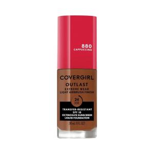 Covergirl Outlast Extreme Wear 3-in-1 Full Coverage Liquid Foundation, SPF 18 Sunscreen, Fair Ivory, 1 Fl. Oz.(Cappuccino)