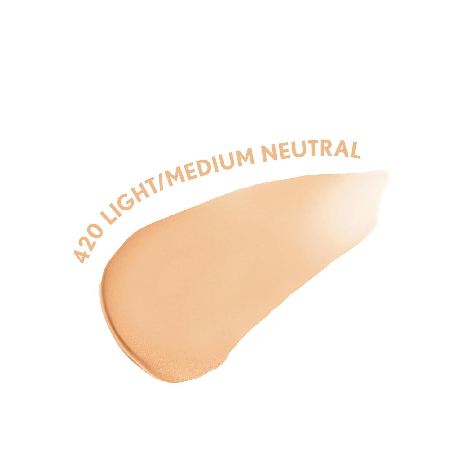 imageCOVERGIRL Clean Fresh Blurring Skin Tint with SPF 30 435 Medium Olive Liquid Foundation Soft Matte Finish Smooths Brightens Blurs Pores Mineral Sunscreen Vegan FormulaSPF 420 LightMedium Neutral
