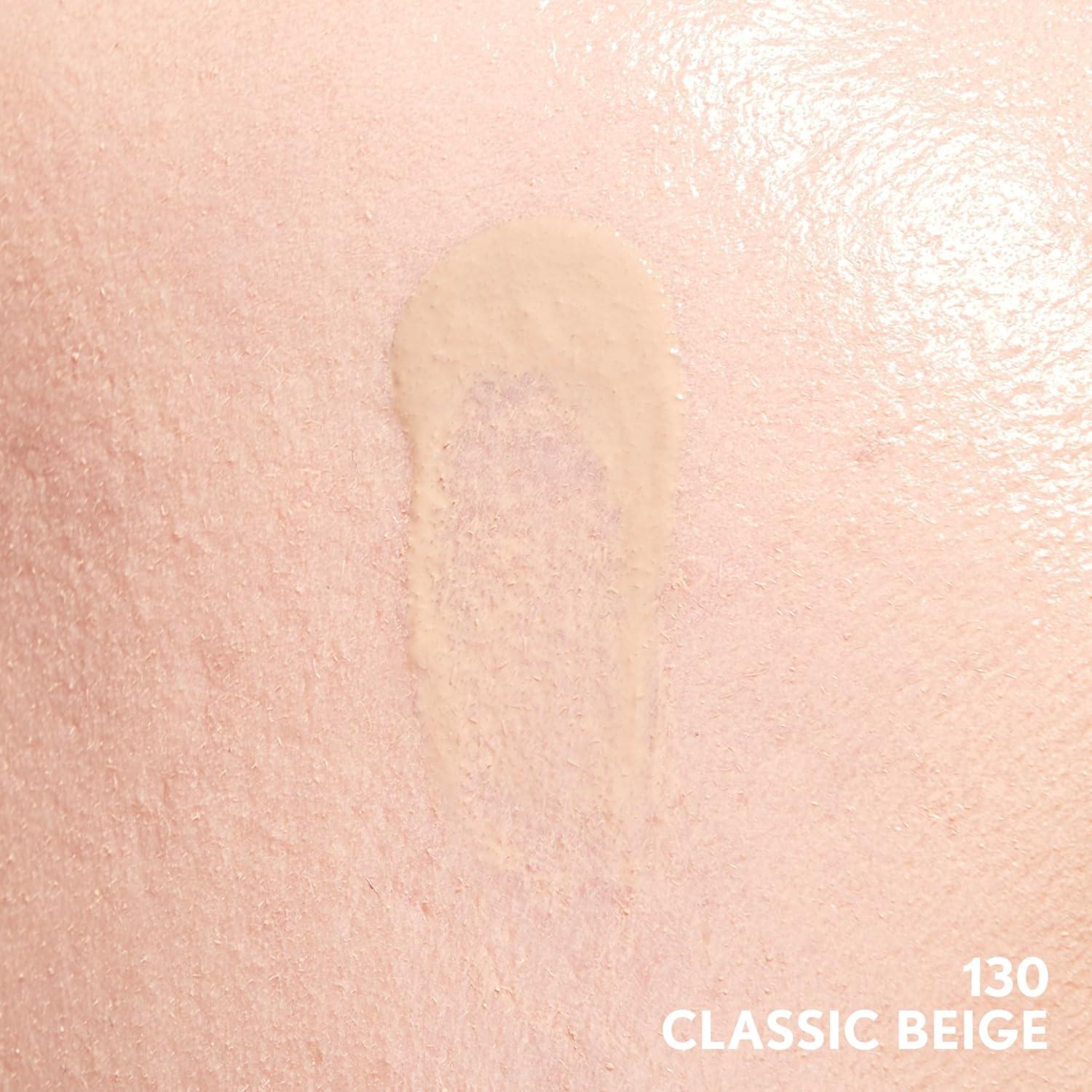 imageCOVERGIRL Clean Invisible Foundation Makeup Dewy amp Glowy Natural Finish Buildable Coverage SkinLike Smooth Look Vegan Java 1ozClassic Beige