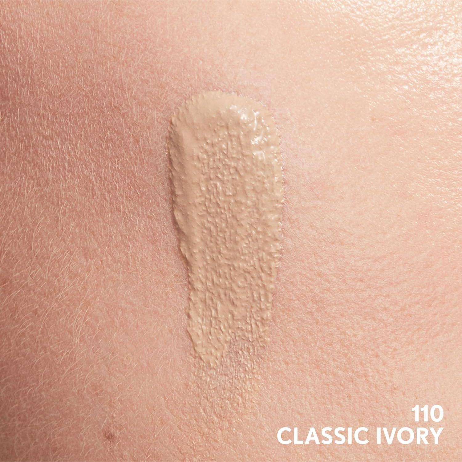 imageCOVERGIRL Clean Invisible Foundation Makeup Dewy amp Glowy Natural Finish Buildable Coverage SkinLike Smooth Look Vegan Java 1ozClassic Ivory