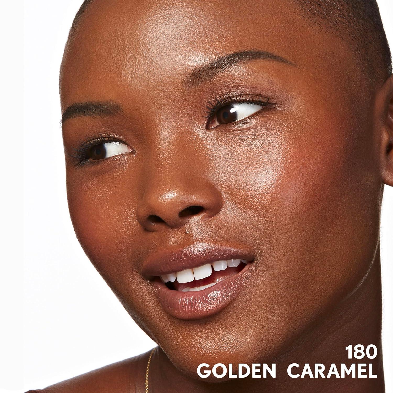 imageCOVERGIRL Clean Invisible Foundation Makeup Dewy amp Glowy Natural Finish Buildable Coverage SkinLike Smooth Look Vegan Java 1ozGolden Caramel
