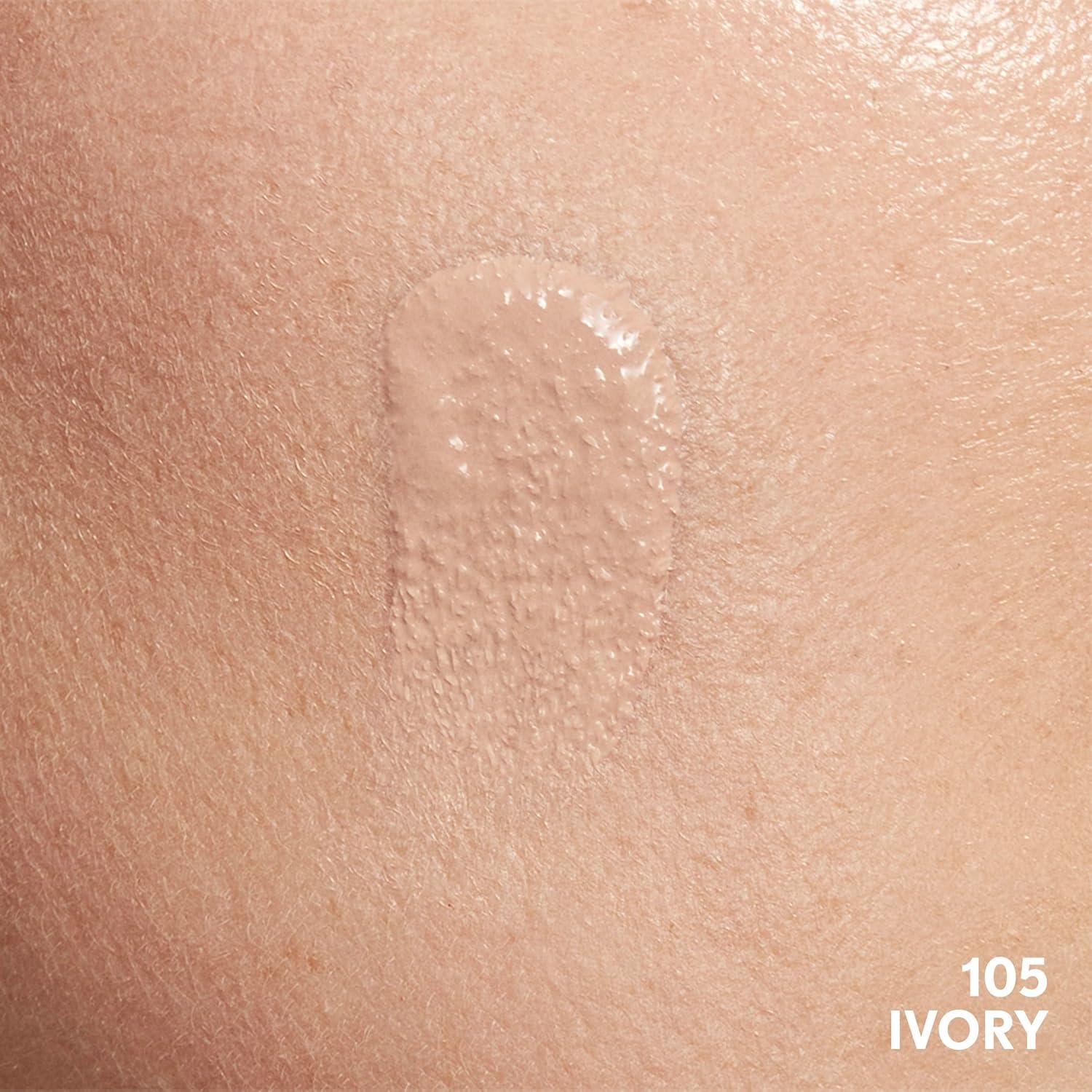 imageCOVERGIRL Clean Invisible Foundation Makeup Dewy amp Glowy Natural Finish Buildable Coverage SkinLike Smooth Look Vegan Java 1ozIvory