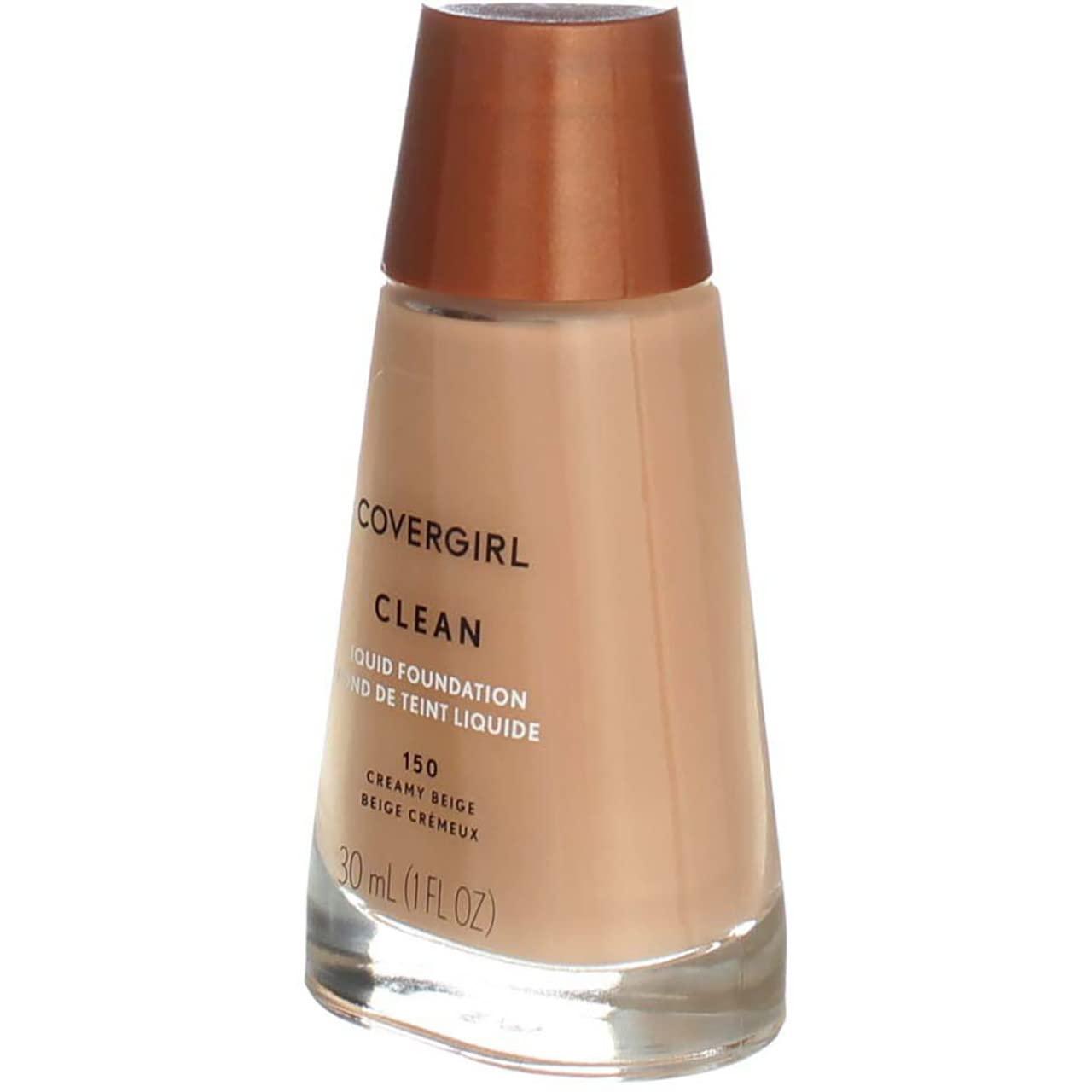 imageCOVERGIRL Clean Normal Skin Foundation Packaging May Vary 125 BUFF BEIGE 1 Fl Oz Pack of 1150 CREAMY BEIGE