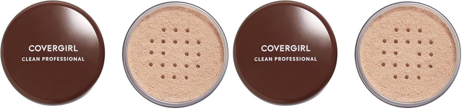 imageCOVERGIRL Professional Loose Finishing Powder Translucent Light Tone Sets Makeup Controls Shine Wont Clog Pores 07 Ounce Packaging May Vary110 Translucent Light