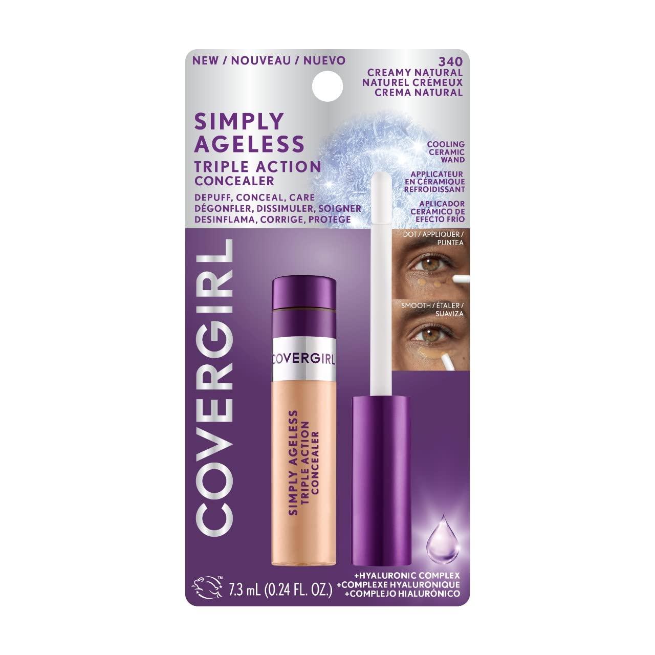 imageCOVERGIRL Simply Ageless Triple Action Concealer Ivory Pack of 1Creamy Natural