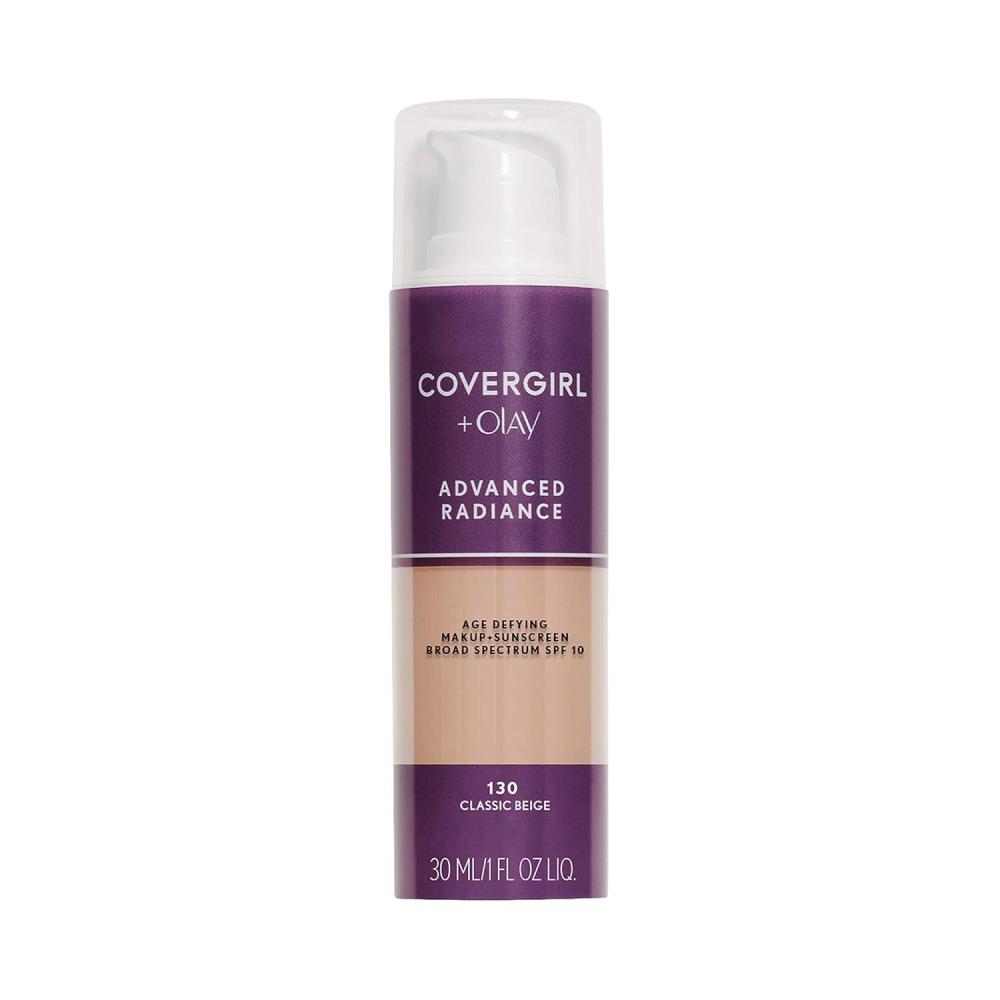 imageCOVERGIRL Advanced Radiance Age Defying Foundation Makeup Creamy Natural 120 1 Ounce Packaging May Vary Liquid Foundation Base
