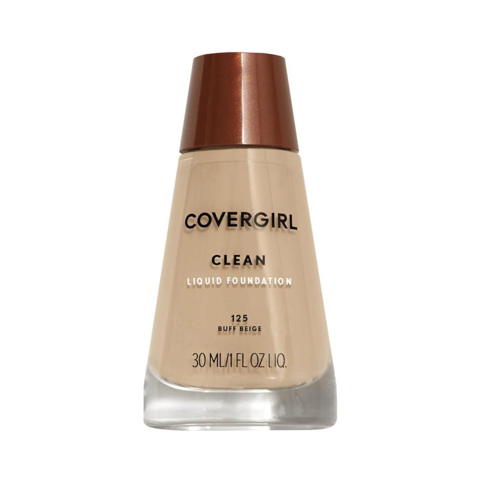 imageCOVERGIRL Clean Normal Skin Foundation Packaging May Vary 125 BUFF BEIGE 1 Fl Oz Pack of 1125 BUFF BEIGE