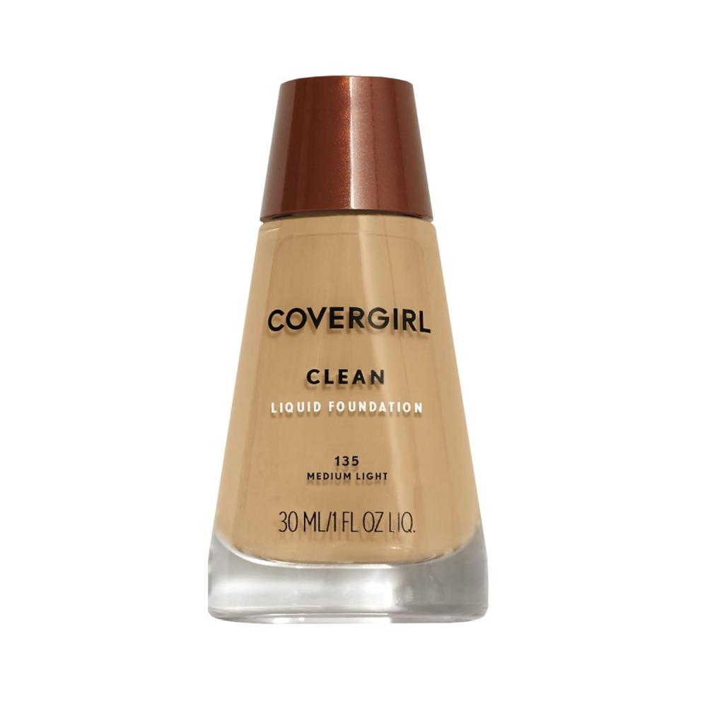imageCOVERGIRL Clean Normal Skin Foundation Packaging May Vary 125 BUFF BEIGE 1 Fl Oz Pack of 1135 MEDIUM LIGHT