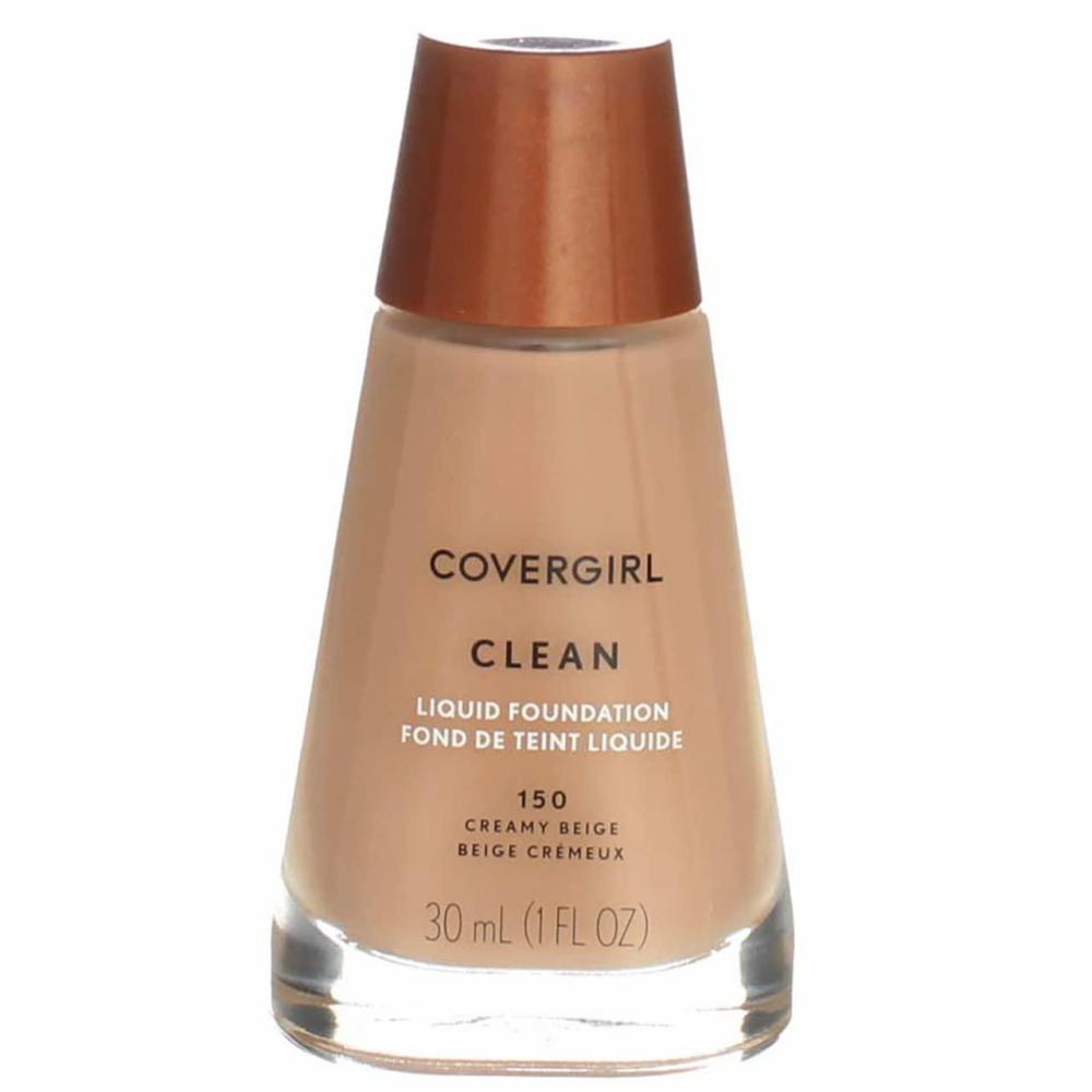 imageCOVERGIRL Clean Normal Skin Foundation Packaging May Vary 125 BUFF BEIGE 1 Fl Oz Pack of 1Creamy Beige 150