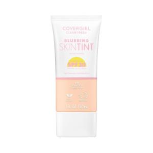 COVERGIRL Clean Fresh Blurring Skin Tint with SPF 30, 425 Light/Medium Warm, Liquid Foundation, Soft Matte Finish, Smooths, Brightens, Blurs Pores, Mineral Sunscreen, Vegan Formula(SPF 405 Fair Cool)