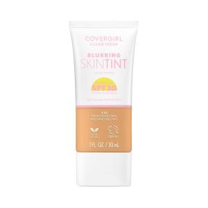 COVERGIRL Clean Fresh Blurring Skin Tint with SPF 30, 425 Light/Medium Warm, Liquid Foundation, Soft Matte Finish, Smooths, Brightens, Blurs Pores, Mineral Sunscreen, Vegan Formula(SPF 430 Medium Neutral)