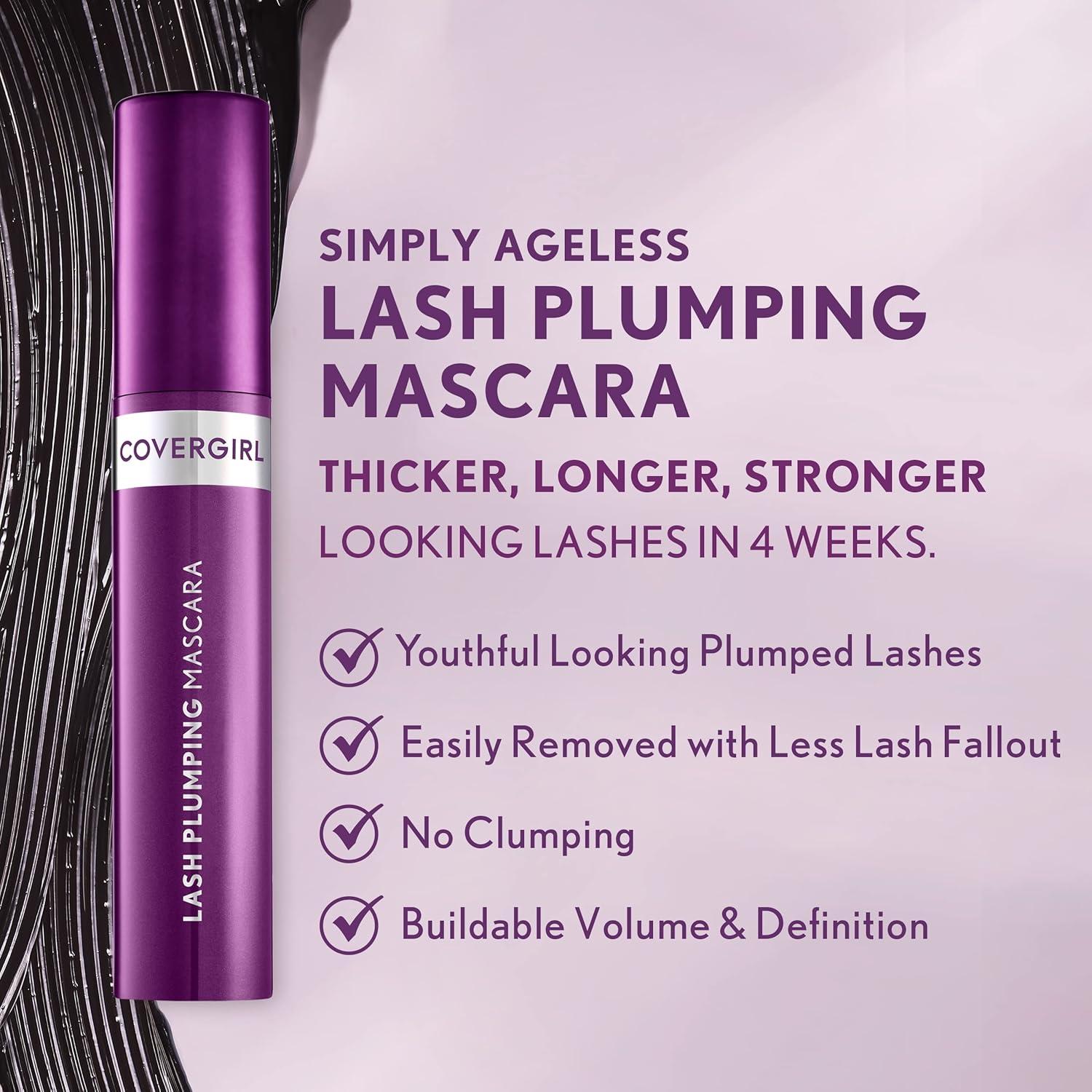 imageCOVERGIRL Simply Ageless Lash Plumping Mascara Soft Black Pack of 1
