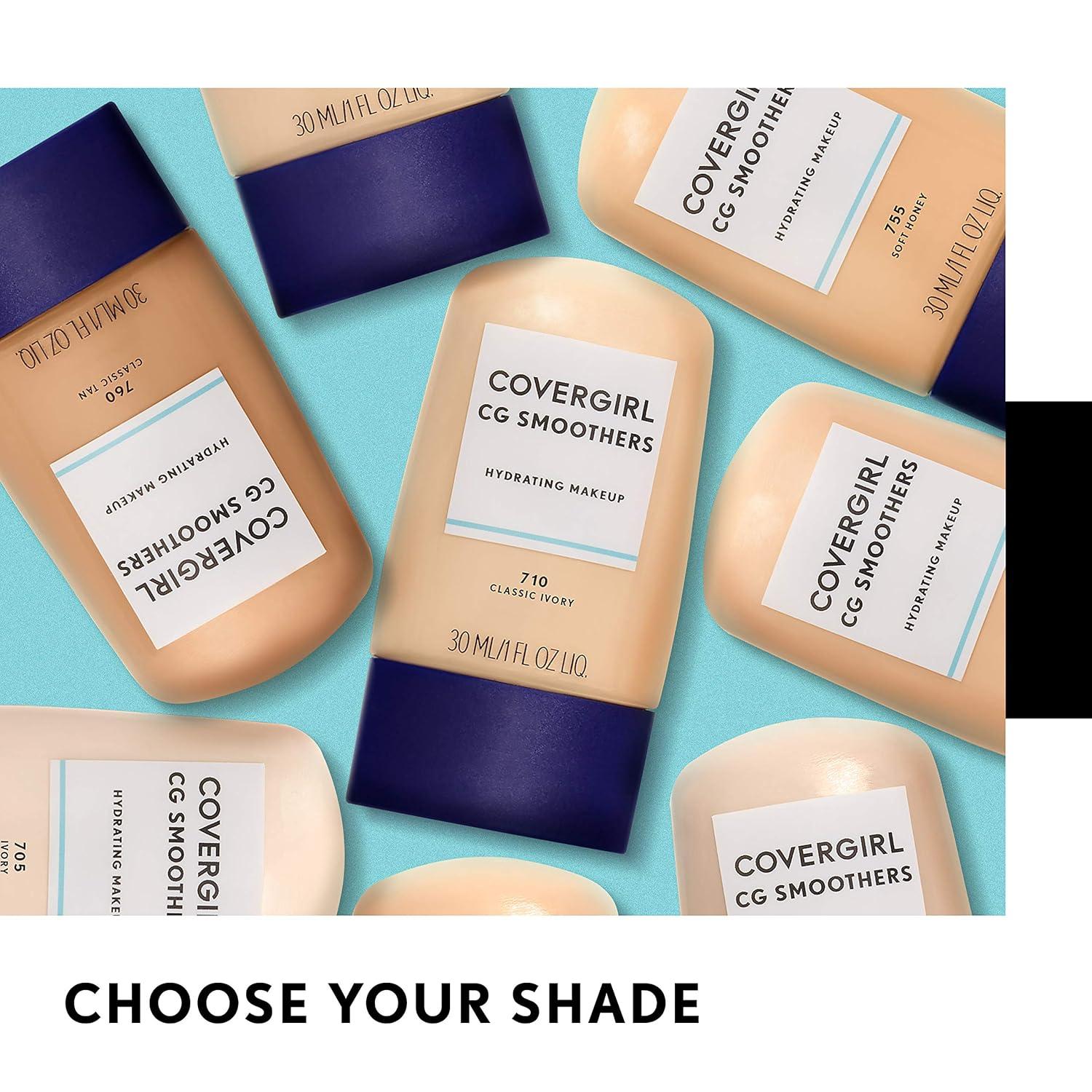 imageCOVERGIRL Smoothers Hydrating Makeup Foundation Creamy Natural packaging may vary 1 Fl Oz Pack of 1CLASSIC BEIGE