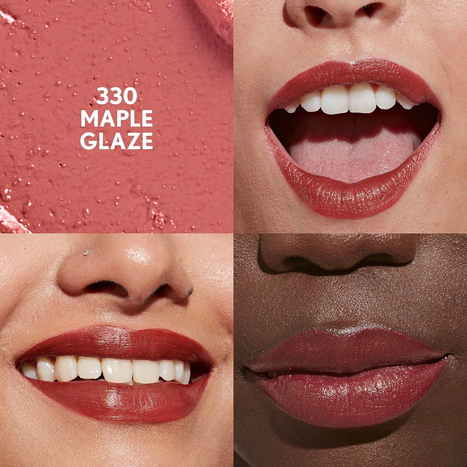 imageCoverGirl Clean Lip Color Snow Blanket Satin Finish Squalane Avocado amp Aloe CarmineFree NonDrying 012ozMaple Glaze