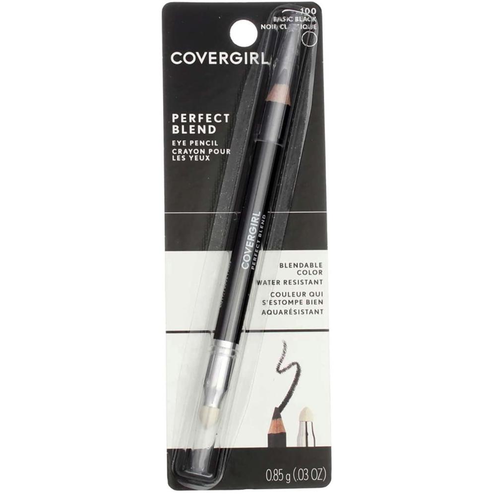 imageCOVERGIRL Perfect Blend Eyeliner Pencil Black Brown 1 Count 03 Oz Eyeliner Pencil with Blending Tip For Precise or Smudged Look Packaging May VaryBasic Black