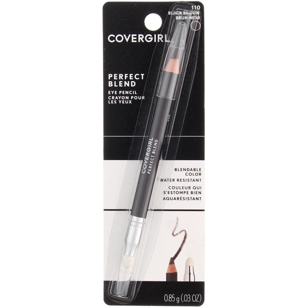 imageCOVERGIRL Perfect Blend Eyeliner Pencil Black Brown 1 Count 03 Oz Eyeliner Pencil with Blending Tip For Precise or Smudged Look Packaging May VaryBlack Brown