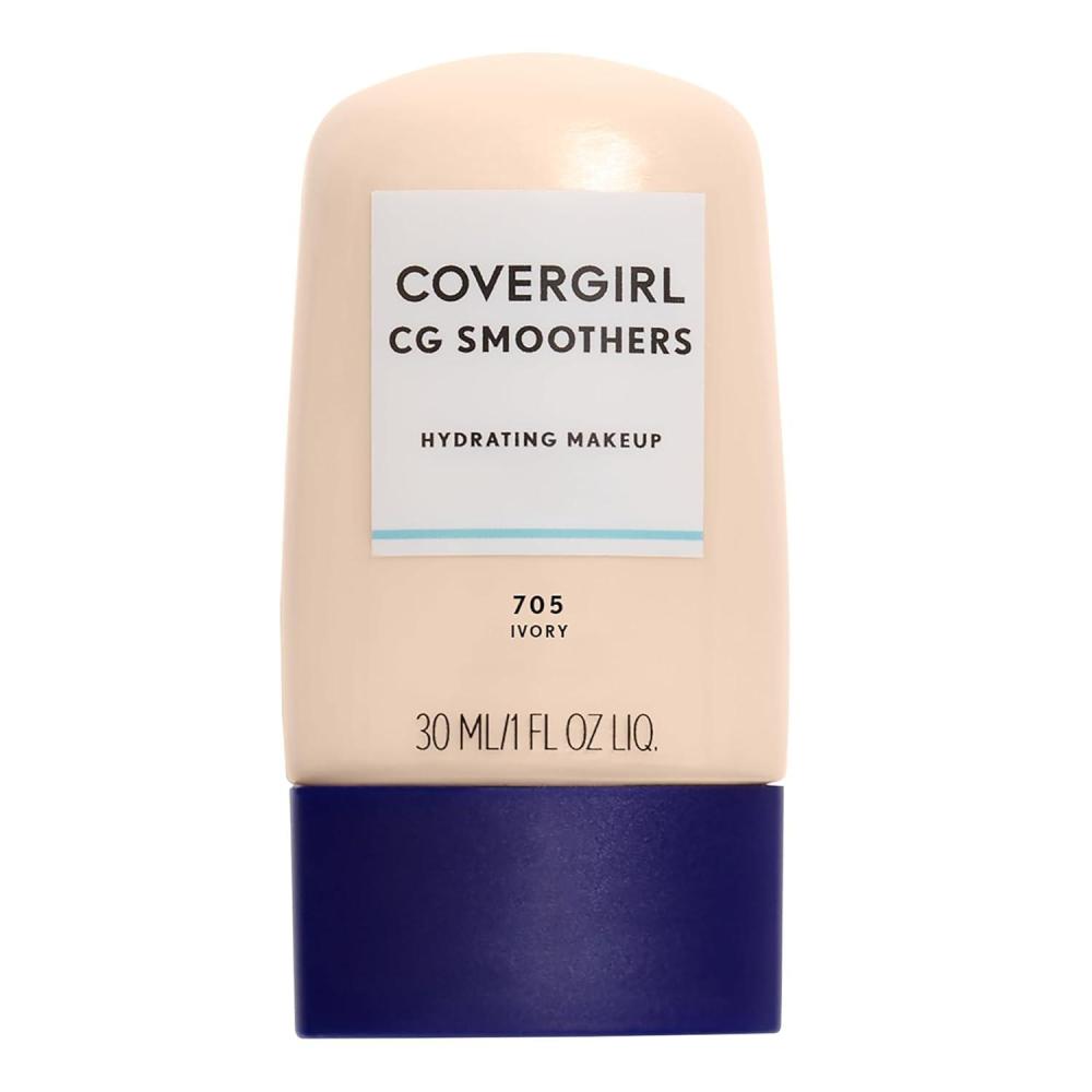 imageCOVERGIRL Smoothers Hydrating Makeup Foundation Creamy Natural packaging may vary 1 Fl Oz Pack of 1IVORY