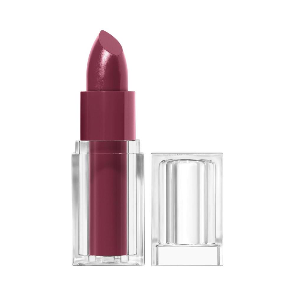 imageCoverGirl Clean Lip Color Snow Blanket Satin Finish Squalane Avocado amp Aloe CarmineFree NonDrying 012ozRiver Plum